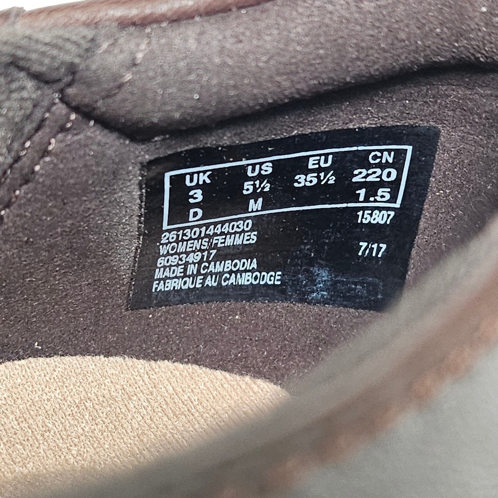 Clarks Collection Brown Leather Lace Up Oxford Shoes Women Size 5.5 US New - Picture 6 of 10